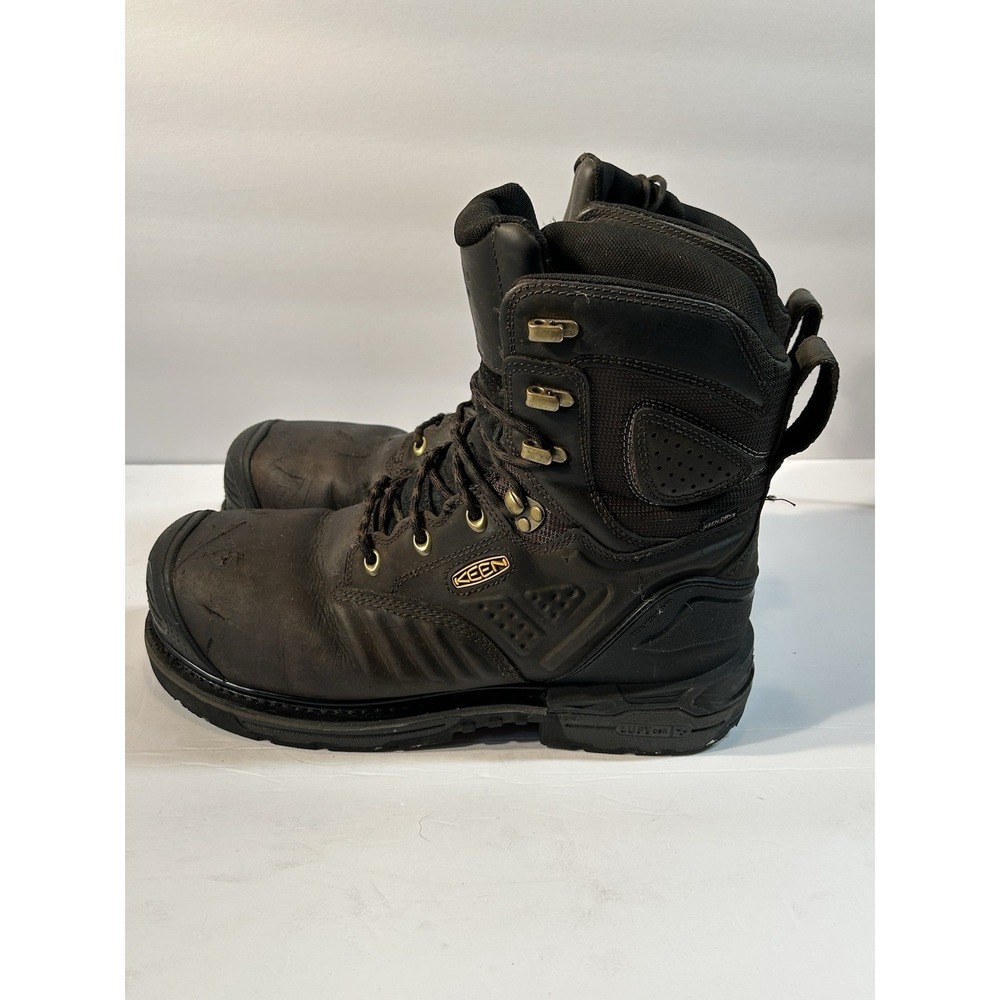 KEEN Utility Waterproof Work Boots Mens 11D Composite Toe Leather EH